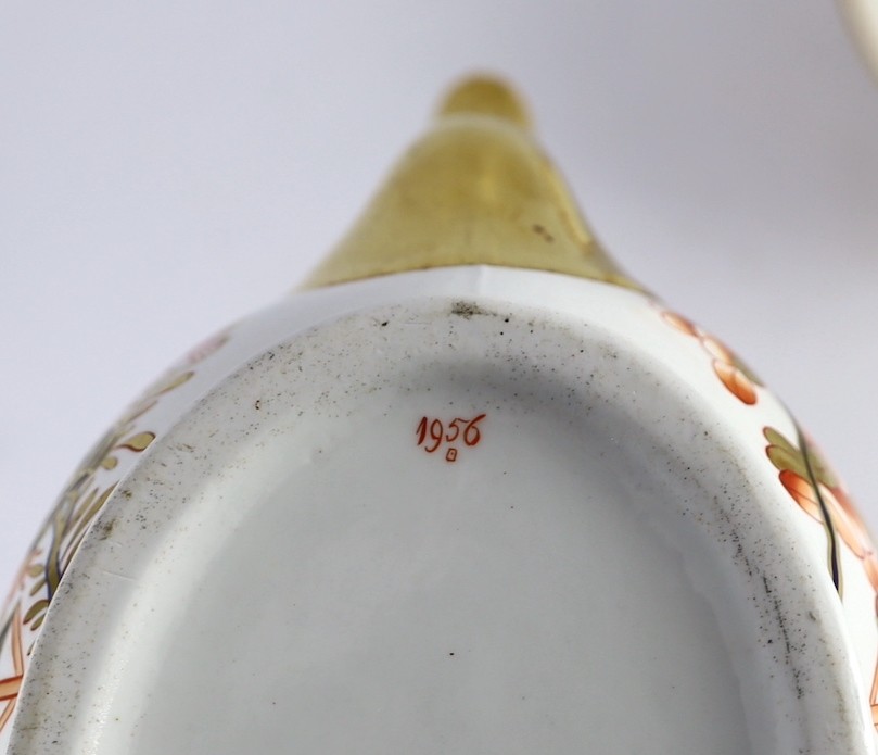 A Spode part tea service painted in Imari style with pattern 1956, c.1820